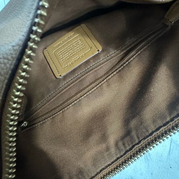 EUC Coach Brown Harley Pebble Leather Hobo Shoulder Bag F38259 - Picture 14 of 15